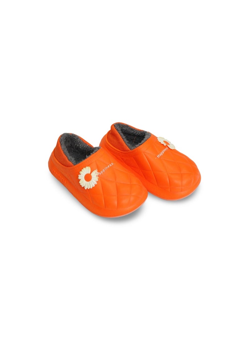 فانسي كروشيه مطاطي من الفرو للبنات - بنقشة زهور - Image 1